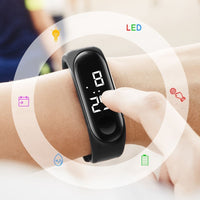 HKM-751827 Waterproof Touch Electronic LED Watch for Couples with World Time and Calendar Function