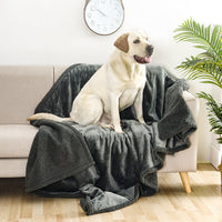 HKM-751955 Waterproof Flannel Cotton Sherpa Pet Blanket for Dogs in Multiple Sizes