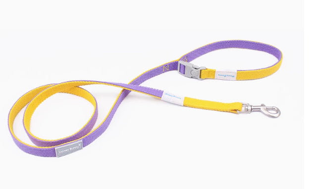 HKM-752019 Color Matching Collar Release Buckle Dog Leash Hand Holding Rope Free Bell
