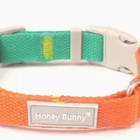 HKM-752019 Color Matching Collar Release Buckle Dog Leash Hand Holding Rope Free Bell