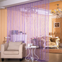 HKM-752019 Japanese and Korean Style Door Curtain with Silver Thread - Various Colors Available