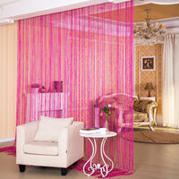 HKM-752019 Japanese and Korean Style Door Curtain with Silver Thread - Various Colors Available
