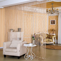 HKM-752019 Japanese and Korean Style Door Curtain with Silver Thread - Various Colors Available