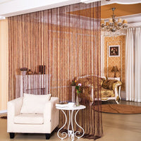 HKM-752019 Japanese and Korean Style Door Curtain with Silver Thread - Various Colors Available