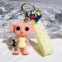HKM-752147 3D Cartoon Harry Potter Keychain – PVC Car Pendant & Backpack Accessory