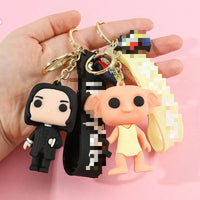 HKM-752147 3D Cartoon Harry Potter Keychain – PVC Car Pendant & Backpack Accessory