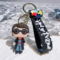 HKM-752147 3D Cartoon Harry Potter Keychain – PVC Car Pendant & Backpack Accessory