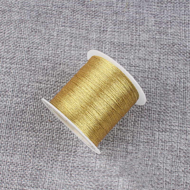 HKM-752147 Multicolored Braided Rope with Gold and Silver Lamina ...