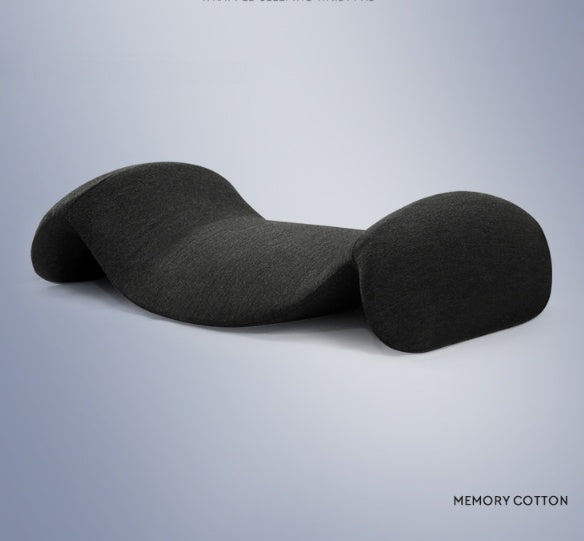 HKM-752275 Memory Foam Lumbar Support Pillow for Pregnant Women – M-Shaped Design in Dark Gray, Light Gray, and Pink