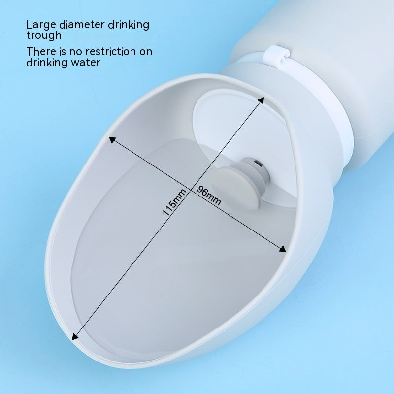 HKM-752339 Portable Large-Capacity Silicone Water Bottle for Dogs - Outdoor Foldable Drinking Cup