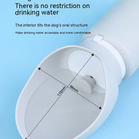 HKM-752339 Portable Large-Capacity Silicone Water Bottle for Dogs - Outdoor Foldable Drinking Cup