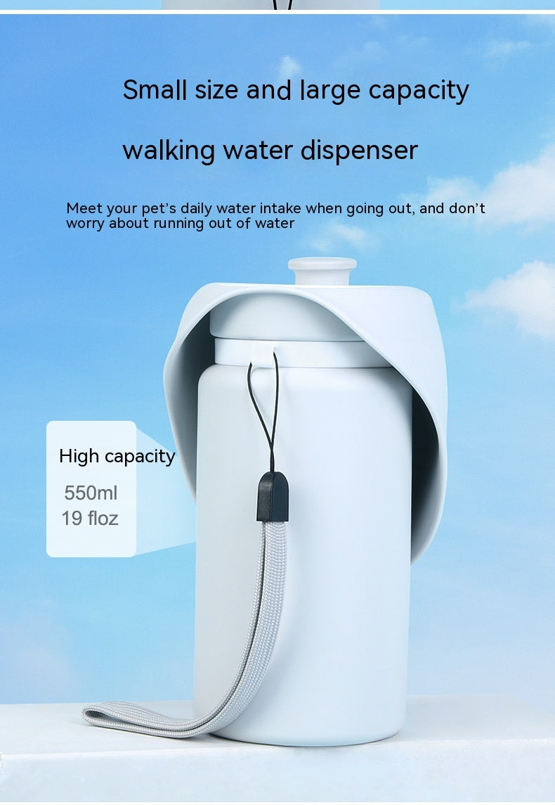 HKM-752339 Portable Large-Capacity Silicone Water Bottle for Dogs - Outdoor Foldable Drinking Cup