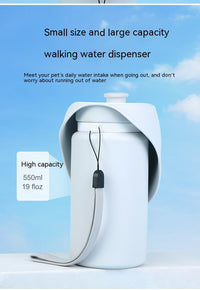 HKM-752339 Portable Large-Capacity Silicone Water Bottle for Dogs - Outdoor Foldable Drinking Cup