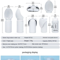 HKM-752339 Portable Large-Capacity Silicone Water Bottle for Dogs - Outdoor Foldable Drinking Cup