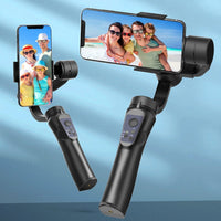 HKM-752531 Three-Axis Handheld Stabilizer Bracket for Smooth Video Shooting, ABS Material, Black Finish