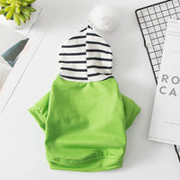 HKM-752723 Casual Pet Hoodie Sweatshirt in Blue, Yellow, and Green for Dogs - Sizes XS to XL