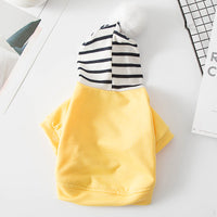 HKM-752723 Casual Pet Hoodie Sweatshirt in Blue, Yellow, and Green for Dogs - Sizes XS to XL