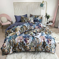 HKM-752787 Cotton Digital Print Bed Sheet and Quilt Cover Set in Multiple Sizes