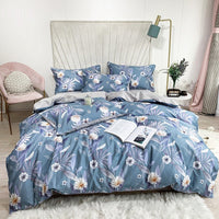 HKM-752787 Cotton Digital Print Bed Sheet and Quilt Cover Set in Multiple Sizes