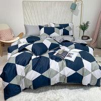 HKM-752787 Cotton Digital Print Bed Sheet and Quilt Cover Set in Multiple Sizes