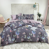 HKM-752787 Cotton Digital Print Bed Sheet and Quilt Cover Set in Multiple Sizes