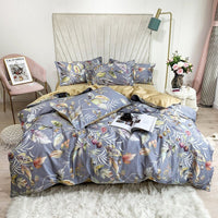 HKM-752787 Cotton Digital Print Bed Sheet and Quilt Cover Set in Multiple Sizes