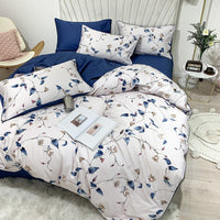 HKM-752787 Cotton Digital Print Bed Sheet and Quilt Cover Set in Multiple Sizes