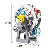 HKM-753043 3D Wind-Up Ferris Wheel Building Block Toy Set for Kids, Educational Construction Playset