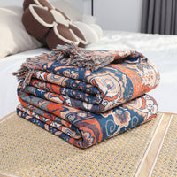 HKM-753299 Pure Cotton Double Gauze Blanket - Soft and Breathable Quilt, 200x230 cm