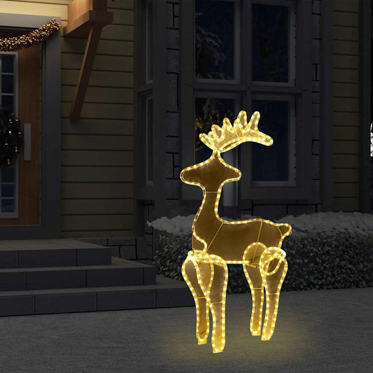 HKM-753427 Illuminated Reindeer Decoration with 306 LEDs for Indoor and Outdoor Holiday Display
