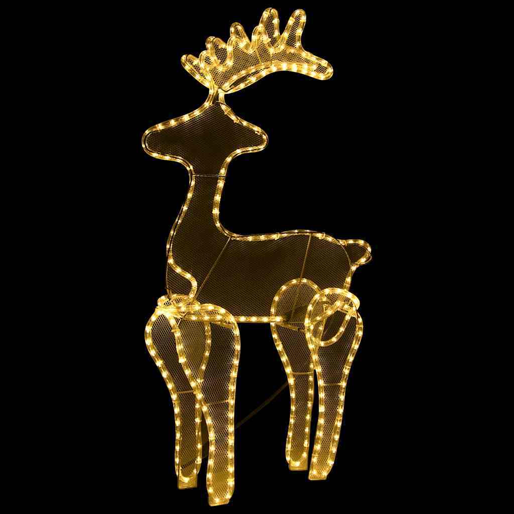 HKM-753427 Illuminated Reindeer Decoration with 306 LEDs for Indoor and Outdoor Holiday Display