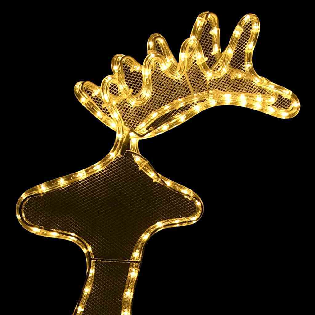 HKM-753427 Illuminated Reindeer Decoration with 306 LEDs for Indoor and Outdoor Holiday Display