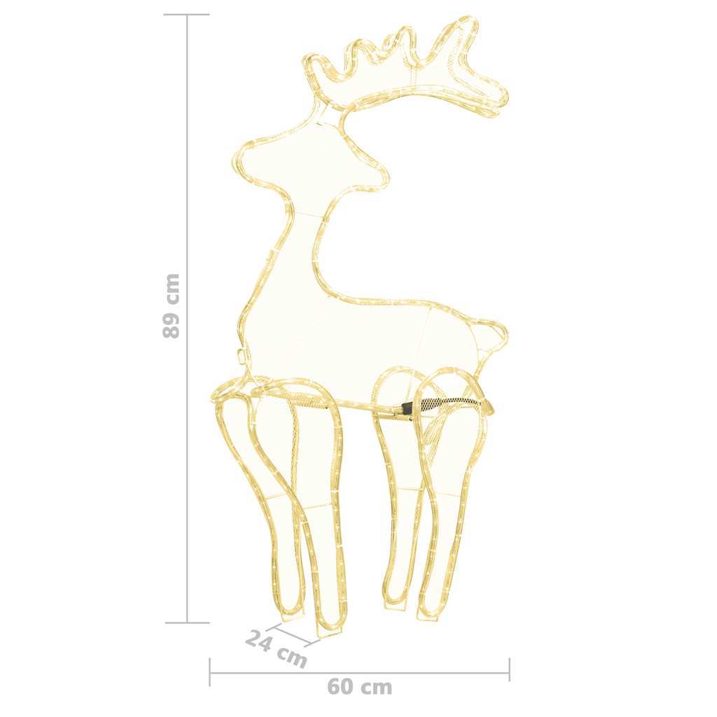 HKM-753427 Illuminated Reindeer Decoration with 306 LEDs for Indoor and Outdoor Holiday Display