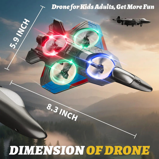 HKM-753427 Remote Control Airplane Toy for Kids, EPT Model, Indoor & Outdoor Use, 6 Channels, Ready-to-Fly