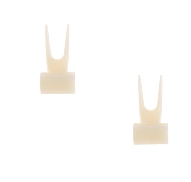 HKM-753555 Bird Fruit Forks for Small Animals - Plastic, 3.5cm Height, Easy to Clean and Refill, Set of 2