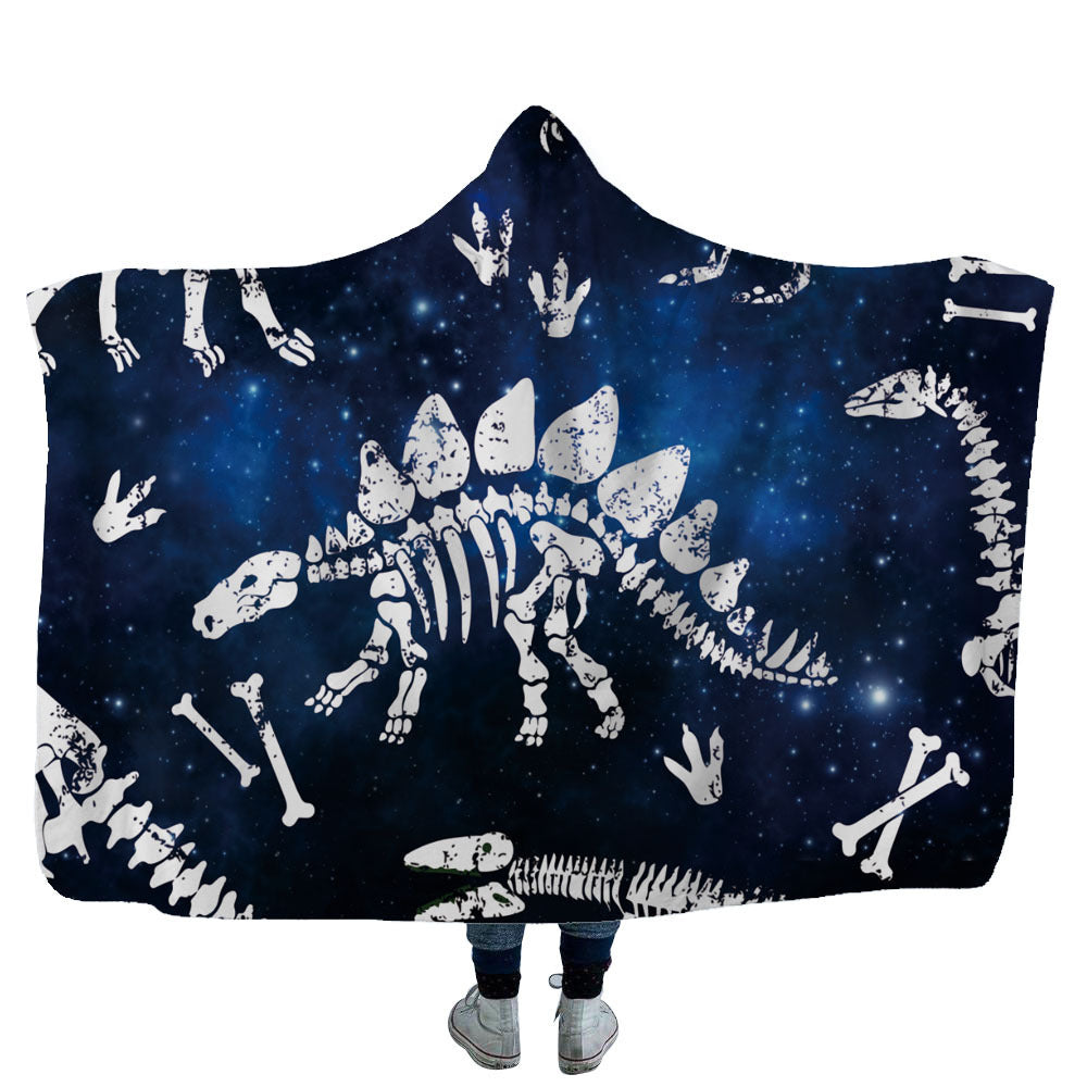 HKM-753619 Cozy Shark, Tortoise, and Crab Hooded Blanket for Kids