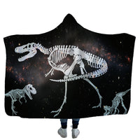 HKM-753619 Cozy Shark, Tortoise, and Crab Hooded Blanket for Kids