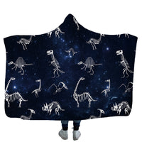 HKM-753619 Cozy Shark, Tortoise, and Crab Hooded Blanket for Kids