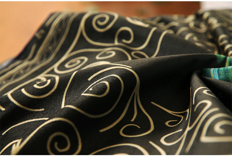 HKM-753683 Rainforest Geometric Print Velvet Pillowcase - Soft Velvet Fabric Cover
