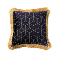 HKM-753683 Rainforest Geometric Print Velvet Pillowcase - Soft Velvet Fabric Cover