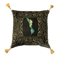 HKM-753683 Rainforest Geometric Print Velvet Pillowcase - Soft Velvet Fabric Cover