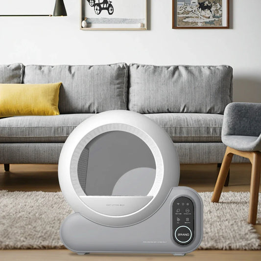 KTX-753747 Automatic Self-Cleaning 65L Cat Litter Box with Odor Control and Easy Clean Features