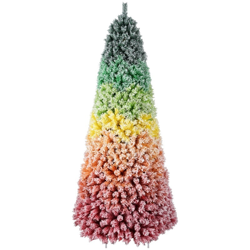HKM-753747 Colorful Rainbow Artificial Christmas Tree - 6FT & 7.5FT with PVC Branch Tips