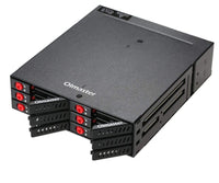 HKM-753811 6-Bay 2.5-Inch SATA HDD/SSD Hard Disk Enclosure with Built-In Optical Drive and Cooling Fan