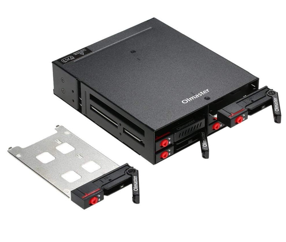 HKM-753811 6-Bay 2.5-Inch SATA HDD/SSD Hard Disk Enclosure with Built-In Optical Drive and Cooling Fan