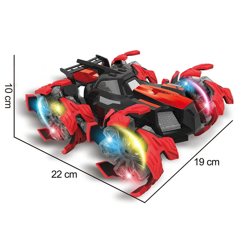 HKM-753875 4CH 2.4GHz Remote Control RC Rotating Stunt Car, Climbing Toy for Ages 5 and Up, 1:16 Scale, Ready-to-Go