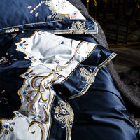 HKM-753939 Egyptian Long Staple Cotton Four-Piece Bedding Set - Includes Quilt Cover, Bed Sheet, Pillowcases