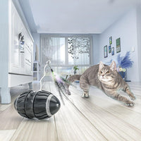 HKM-753939 Intelligent Electric Cat Teaser with USB Charging for Engaging Playtime