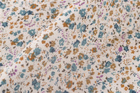 HKM-754451 Cotton Floral Printed Fabric for Clothing - 100% Cotton, 160cm Width, 90g/㎡