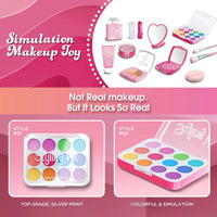 HKM-754579 Kids' Pink Pretend Play Makeup Kit - Beauty Fashion Cosmetic Set for Ages 2-9